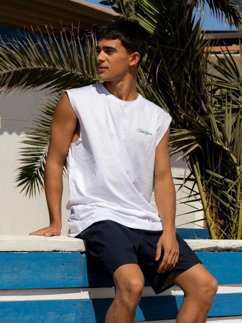 Fundango Alon Surf Tank-T férfi atléta fehér színben 7