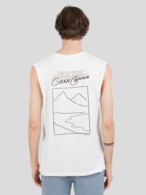 Fundango Alon Surf Tank-T férfi atléta fehér színben 3