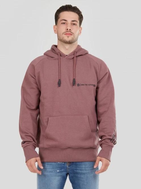 Fundango Talis Hooded Sweatshirt férfi pulóver lila színben 2