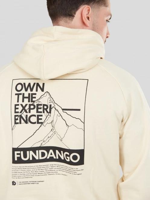 Fundango Talis Hooded Sweatshirt férfi pulóver homok színben 7