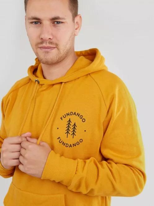 Fundango Talis Hooded Sweatshirt férfi kapucnis pulóver sárga színben 4
