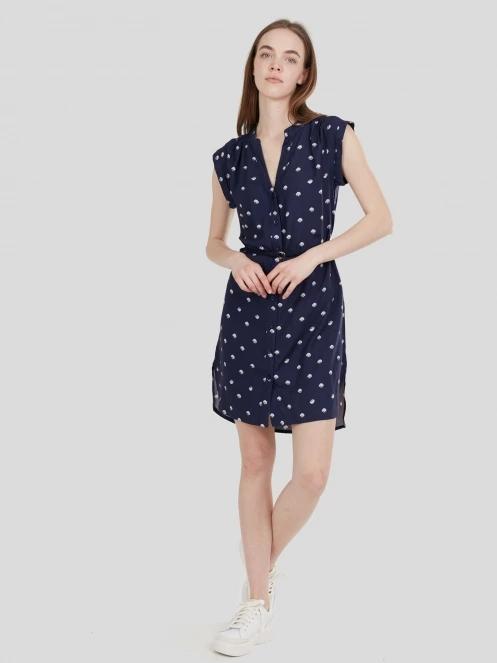 Fundango Mona Dress női ruha sötétkék színben 4
