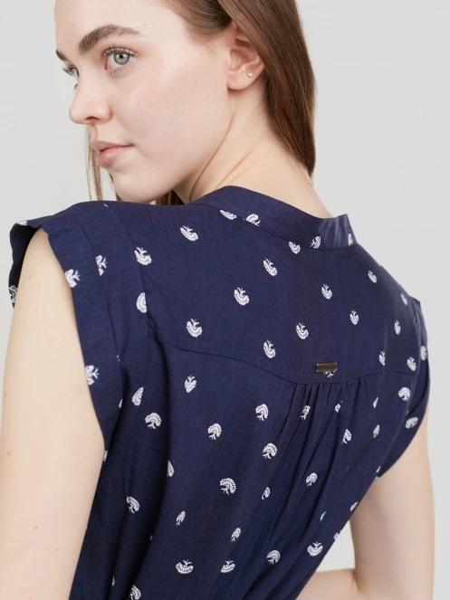 Fundango Mona Dress női ruha sötétkék színben 9