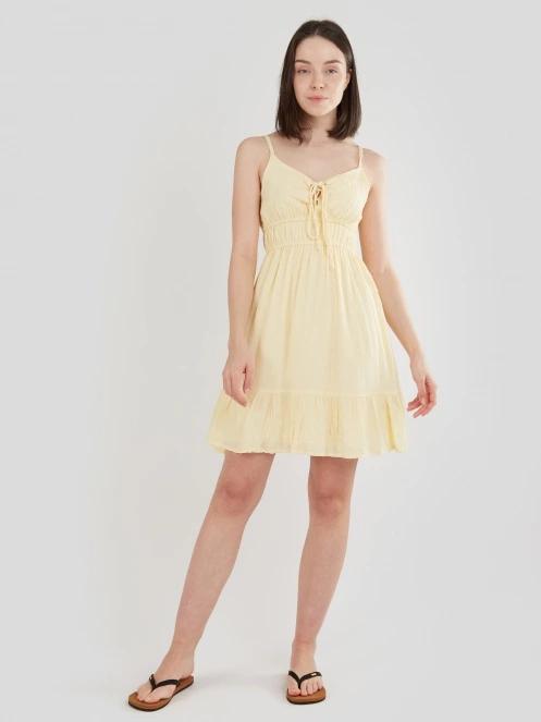 Fundango Sarah Mono Dress női ruha sárga színben 4