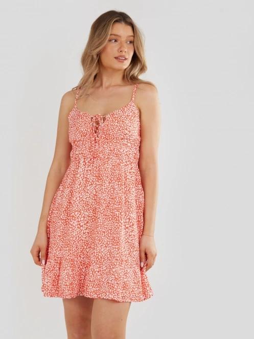 Fundango Sarah Dress női ruha piros színben 2