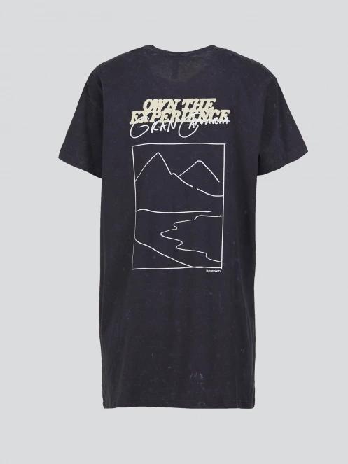 Fundango Swell Tee Dress női pólóruha fekete színben 9