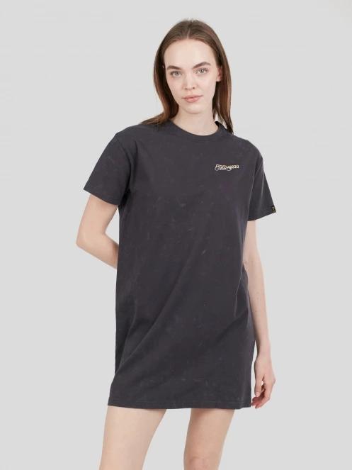 Fundango Swell Tee Dress női pólóruha fekete színben 2