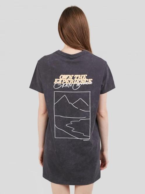 Fundango Swell Tee Dress női pólóruha fekete színben 3