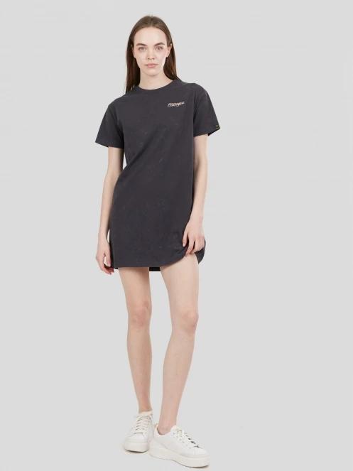 Fundango Swell Tee Dress női pólóruha fekete színben 4