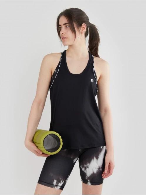 Fundango Kaguya Top női ujjatlan sport póló fekete színben 2
