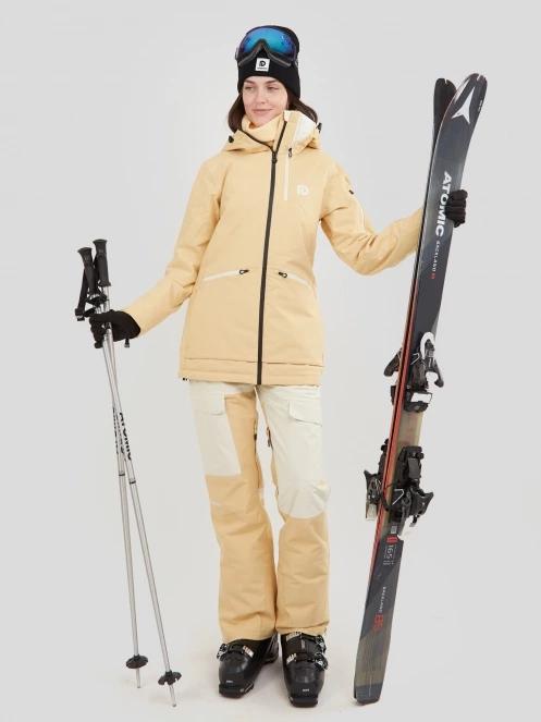 Fundango Sakura Bib Pants női sínadrág sárga színben 6