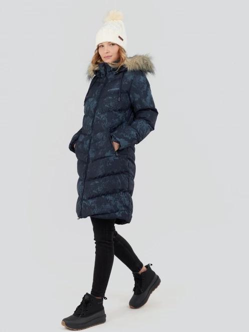 Fundango Puppis Padded Jacket női télikabát sötétkék színben 4