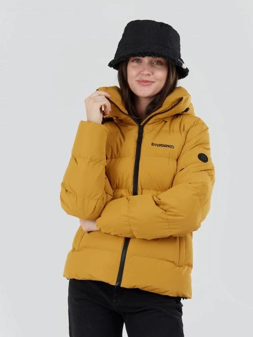 Fundango Amber Padded Jacket női steppelt átmeneti kabát sárga színben 2