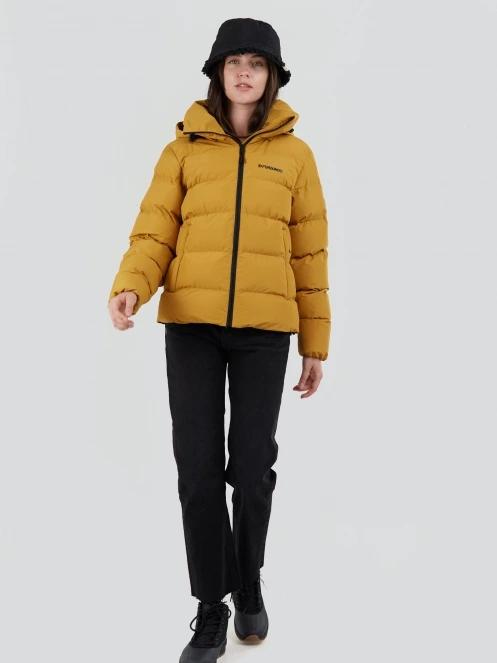Fundango Amber Padded Jacket női steppelt átmeneti kabát sárga színben 4