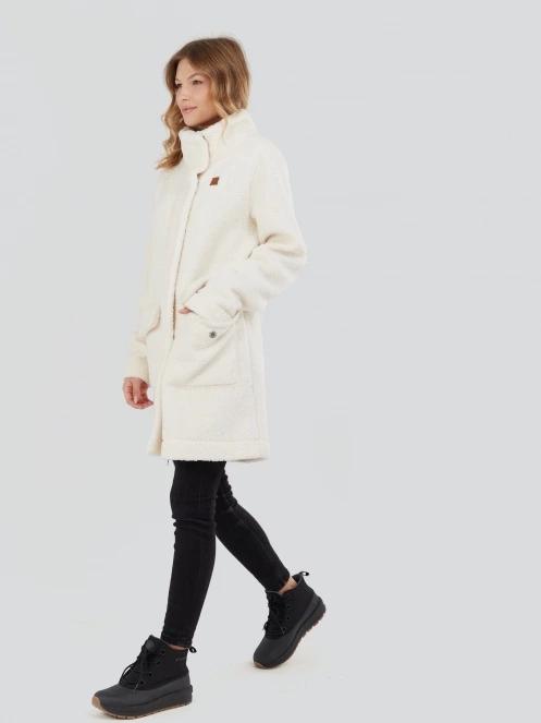 Fundango Elle Fleece Jacket női átmeneti kabát fehér színben 4