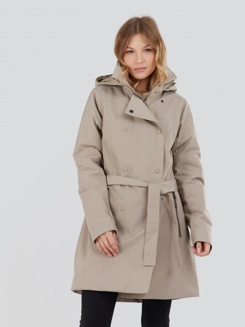 Fundango Charlotte Trenchcoat női esőkabát homok színben 2