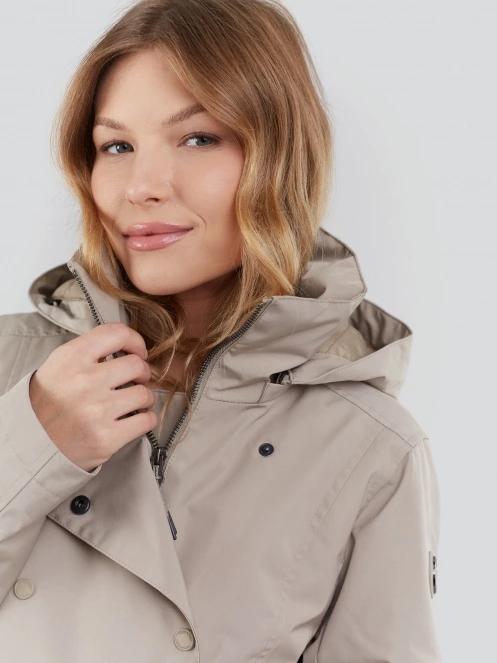 Fundango Charlotte Trenchcoat női esőkabát homok színben 5