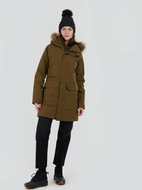 Fundango Georgina Parka Jacket női télikabát oliva színben 4