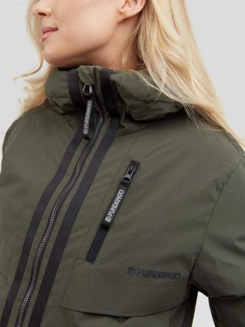 Fundango Carya Parka Jacket női utcai kabát oliva színben 6