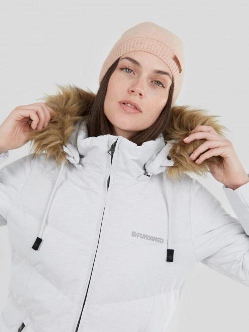 Fundango Puppis Padded Jacket női télikabát homok színben 7