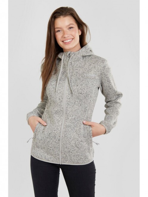 Fundango Share Hooded Fleece női kapucnis pulóver fehér színben 5