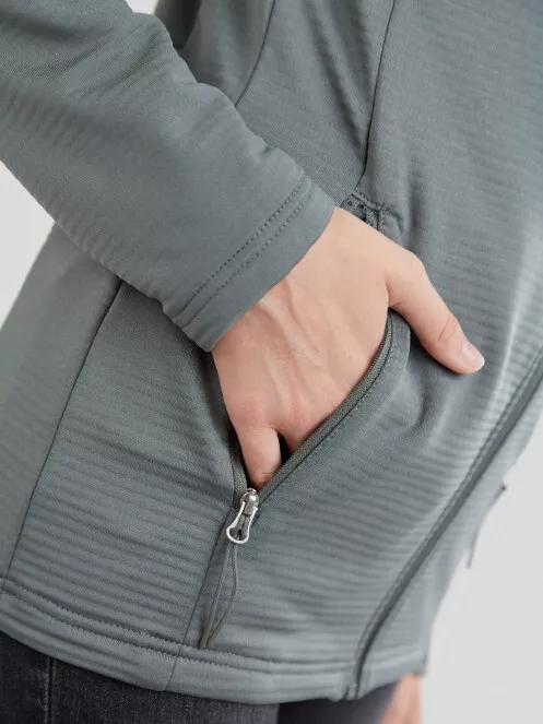 Fundango Share Hooded Fleece női polár pulóver oliva színben 5
