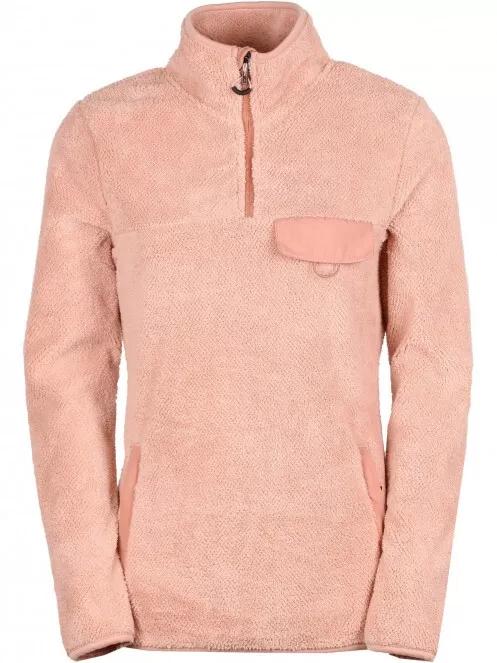 Fundango Vinona Fleece Pullover női pulóver rózsaszín színben 7