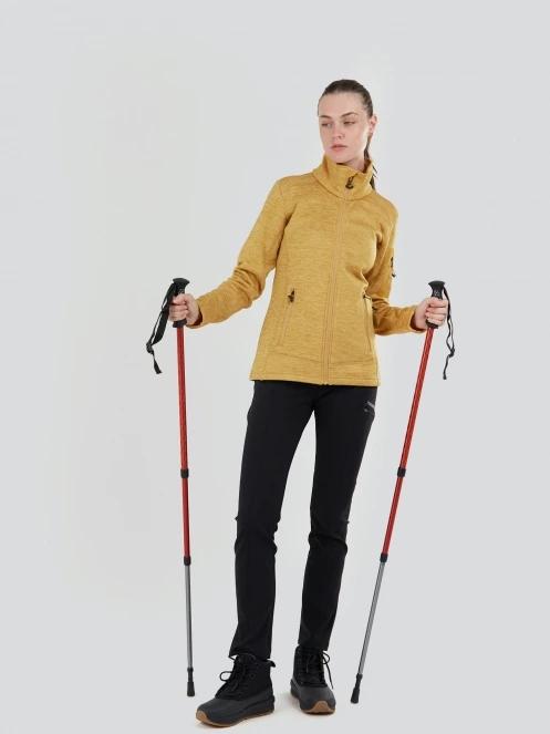 Fundango Antila Fleece Jacket női polár pulóver sárga színben 4