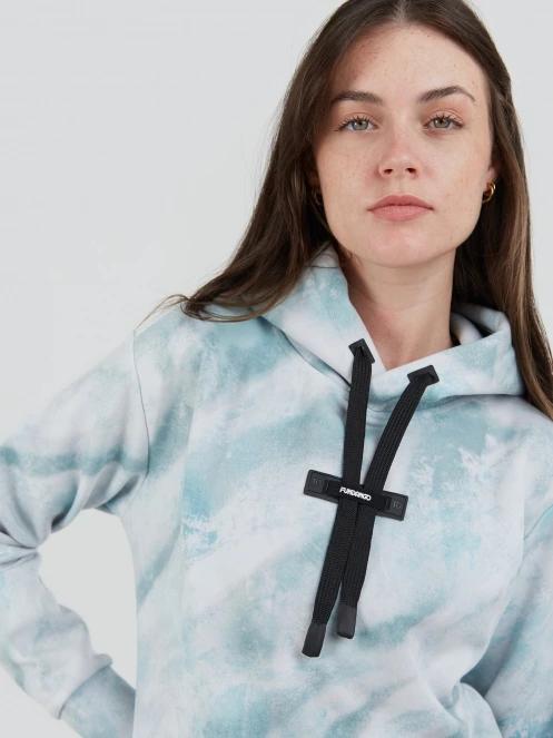 Fundango Challenger Pullover női kapucnis pulóver világoskék színben 4
