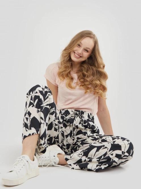 Fundango Poppy Pants női hosszú nadrág fehér színben 5
