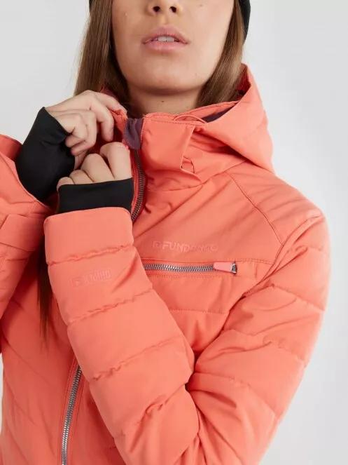 Fundango Punch Padded Jacket női steppelt síkabát piros színben 6