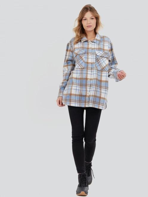 Fundango Ashley Shirt Jacket női ingkabát kék színben 4