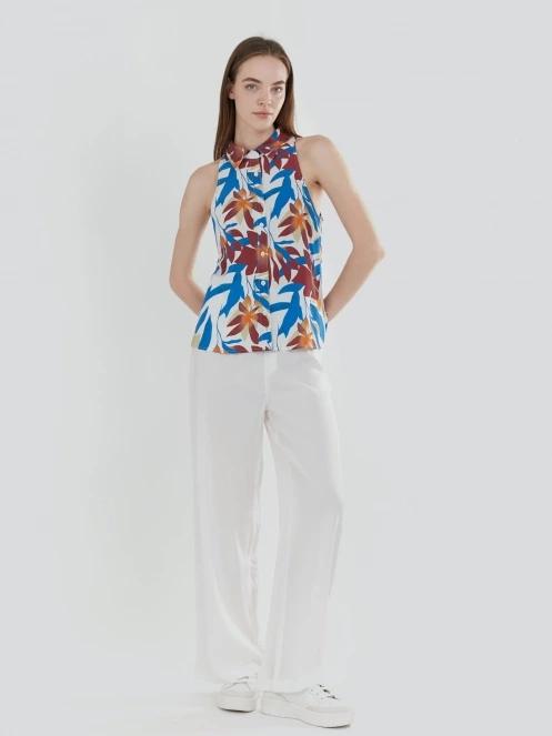 Fundango Myrto Sleeveless Shirt női blúz multikolor színben 4
