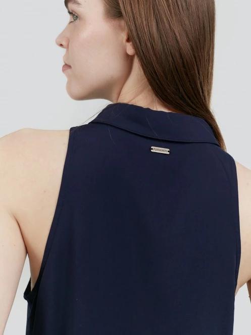 Fundango Myrto Sleeveless Shirt női blúz sötétkék színben 7