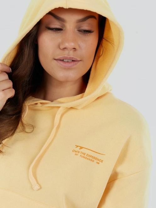 Fundango Lopez Sweatshirt női kapucnis pulóver sárga színben 6
