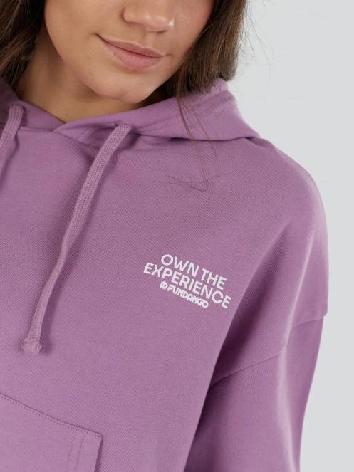 Fundango Lopez Sweatshirt női kapucnis pulóver lila színben 7