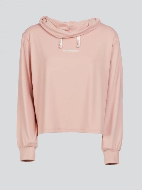 Fundango Helka Sweatshirt női kapucnis pulóver rózsaszín színben 8