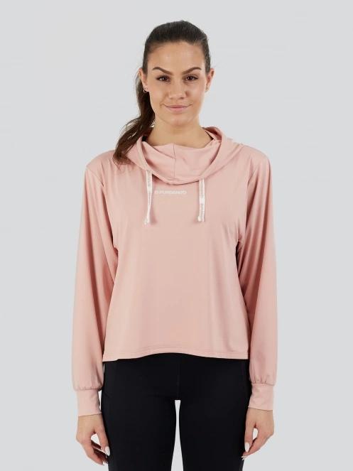 Fundango Helka Sweatshirt női kapucnis pulóver rózsaszín színben 2