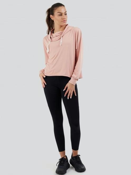 Fundango Helka Sweatshirt női kapucnis pulóver rózsaszín színben 4