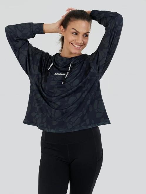 Fundango Helka Sweatshirt női kapucnis pulóver fekete színben 7