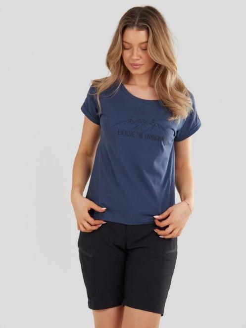 Fundango Atmos T-shirt női rövid ujjú póló sötétkék színben 2