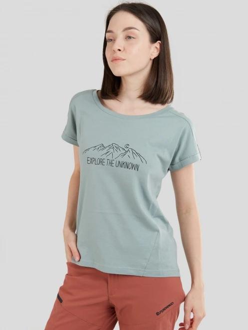 Fundango Atmos T-shirt női rövid ujjú póló világoskék színben 2