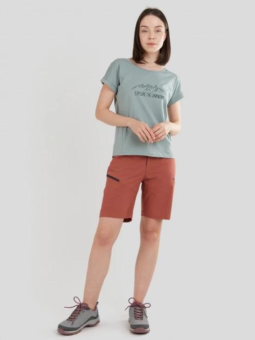 Fundango Atmos T-shirt női rövid ujjú póló világoskék színben 4
