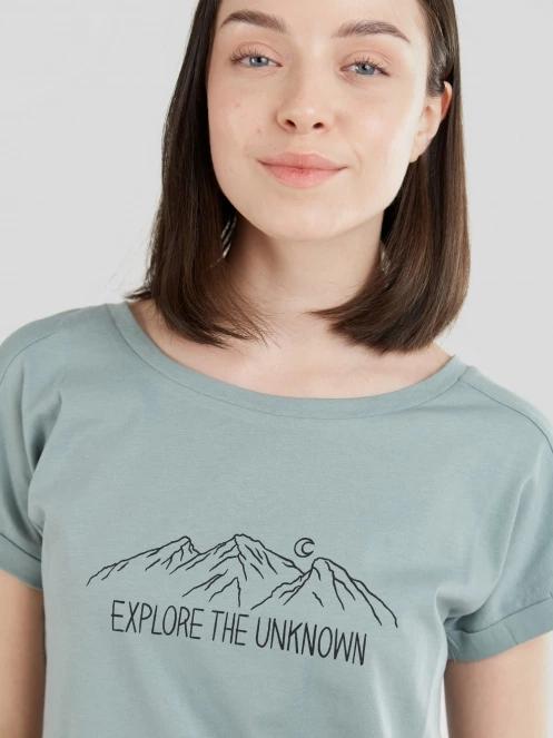 Fundango Atmos T-shirt női rövid ujjú póló világoskék színben 6