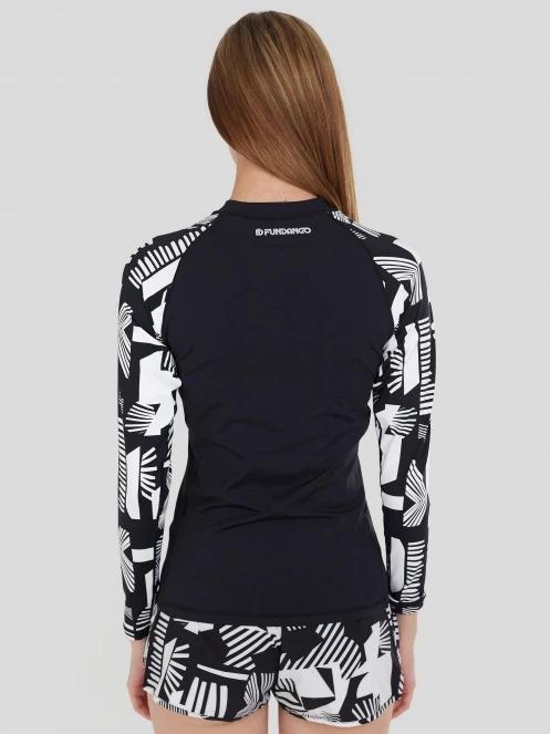 Fundango Joyce Long Sleeve Rashguard női hosszú ujjú lycra fekete színben 3