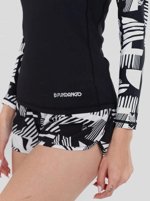 Fundango Joyce Long Sleeve Rashguard női hosszú ujjú lycra fekete színben 6