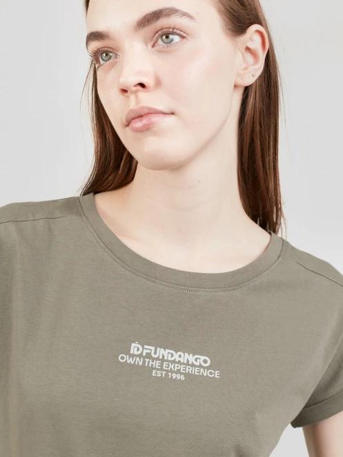 Fundango Lima T-shirt női rövid ujjú póló oliva színben 5