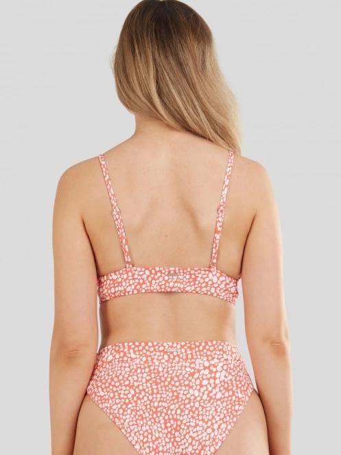 Fundango Sahara V-neck Cami Top női bikini felső piros színben 3