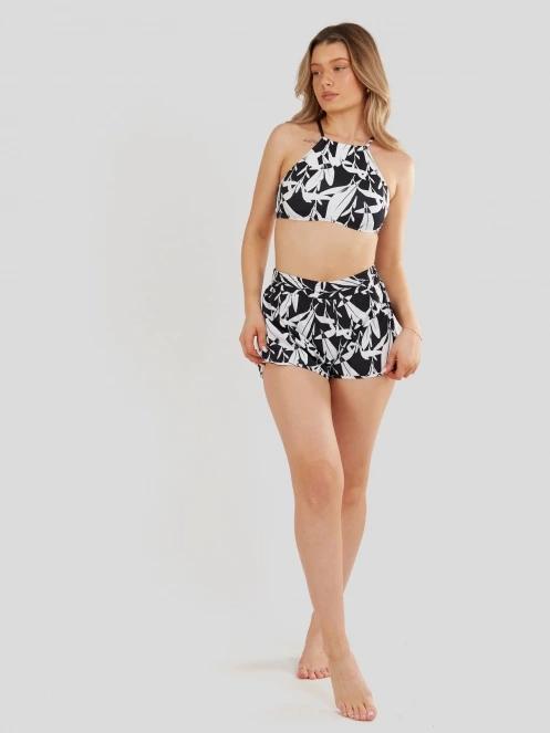 Fundango Hogg High Neck Top női bikini felső fekete színben 5
