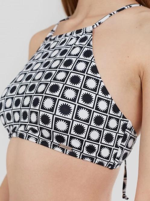 Fundango Hogg High Neck Top női bikini felső fekete színben 4